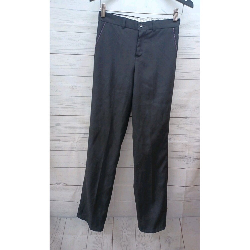 Kids World Of USA Dress Suit Pants Boys Size 14 Black Dressy